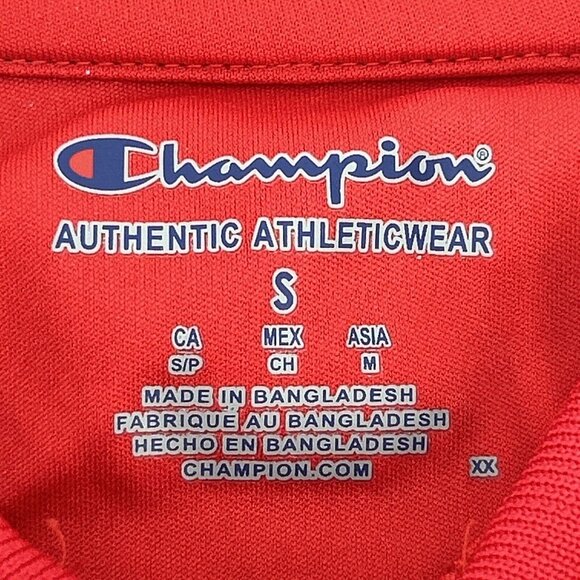 Georgia Bulldogs Shirt Mens S Red Champion Polo Athleticwear UGA NEW - Picture 3 of 11